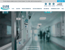 Tablet Screenshot of eastsydneyprivatehospital.com